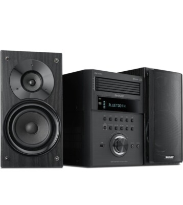 Sharp 5-CD Micro Shelf Speaker System with Bluetooth, USB, AM/FM Radio (NEW)