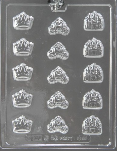 PRINCESS DECOS CHOCOLATE CANDY MOLD BIRTHDAY DIY PARTY FAVORS CUP CAKE TOPPERS - Picture 1 of 1