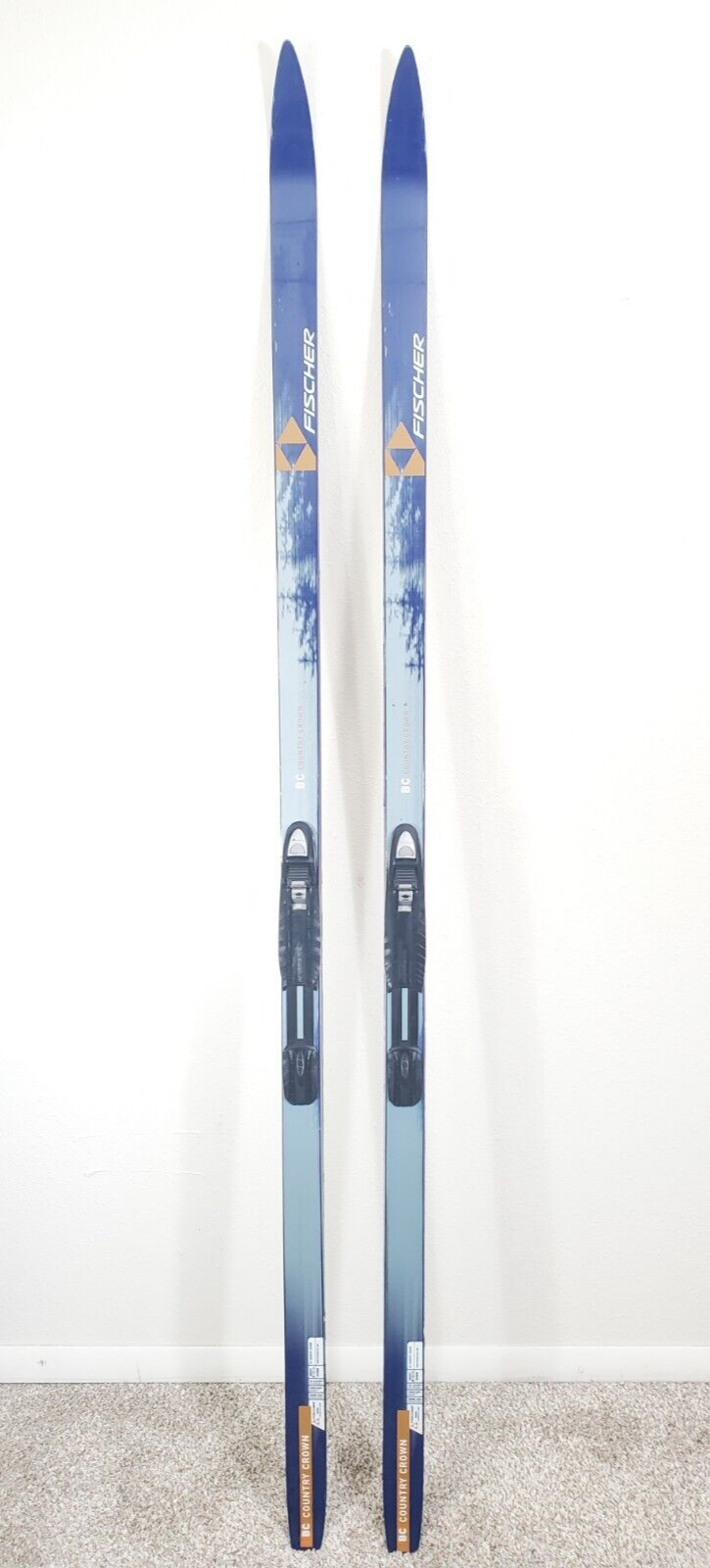 195 cm FISCHER BC COUNTRY CROWN Waxless Cross Country Ski w/ NNN Bindings eBay