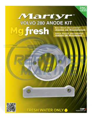 Volvo Penta SX Anoden Set Tecnoseal Anodensatz Magnesium Für Volvo Penta AQ280-DP (Duoprop) Nur Aluminium Anode