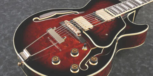 Ibanez AG95QA-DBS Artcore Expressionist Hollow body Dark Brown Sunburst - 第 8/10 張圖片