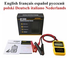 Auto Car Battery Tester BT360 12V Analyzer Multi-Language Support 2000 EN/CCA