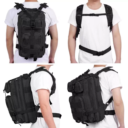 30L Outdoor Military Molle Tactical Hiking Camping Waterproof Rucksack Backpack - Picture 8 of 11