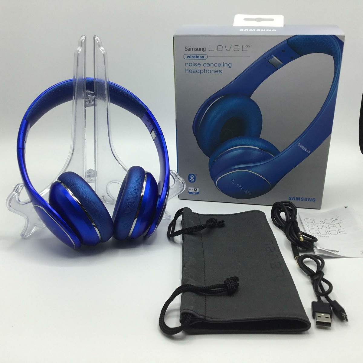 Samsung Level On Wireless Blue Headband Headsets for sale