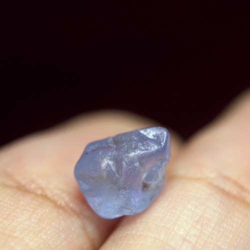 Certified 2.63ct Natural Unheated Ceylon Blue Sapphire VS Clarity Rough 8.8x6mm - Picture 2 of 4