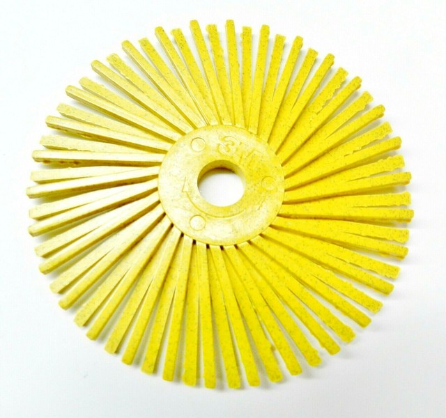 3M Radial Bristle Discs 3" Yellow bristle brush 80 Grit individual