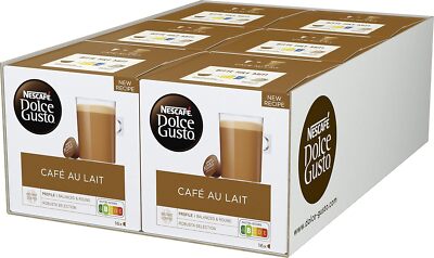 NESCAFÉ Dolce Gusto Café au Lait Kaffeekapseln Milchkaffee 6 x 16 Kapseln