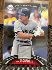 WADE BOGGS 2007 SWEET SPOT CLASSIC MATERIALS RED SOX HOF WORN JERSEY PATCH RELIC
