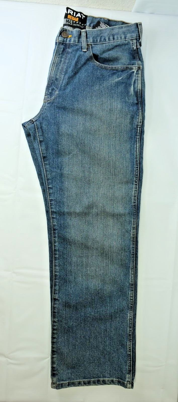 ARIAT Jeans M4 Low Rise Boot Cut Western Dark Blue Denim Cotton Blend