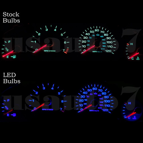 White LED Dashboard Gauge Light Upgrade Kit For 2000-2002 GMC Yukon XL 1500/2500 - Dimmable Bulbs, Direct Fit
