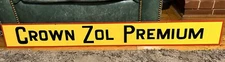 CROWN ZOL PREMIUM GAS OIL ADVERTISING SIGN