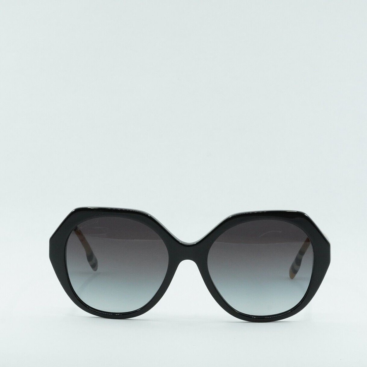 Burberry BE4375 38538G Sunglasses Black Square Frame, Grey Lenses Burberry Women main image 3