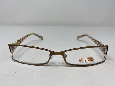 WALL STREET COLLECTION 718 BRUSHED BROWN 53-17-130 Eyeglasses Frame ZX56