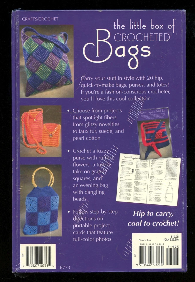 The Little Box of Crocheted Bags - 20 Designs - New & Sealed - Great Gift! - Image 2 of 2