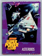 Asteroids Nintendo Super Power Club Magazine Card #52 Perforated