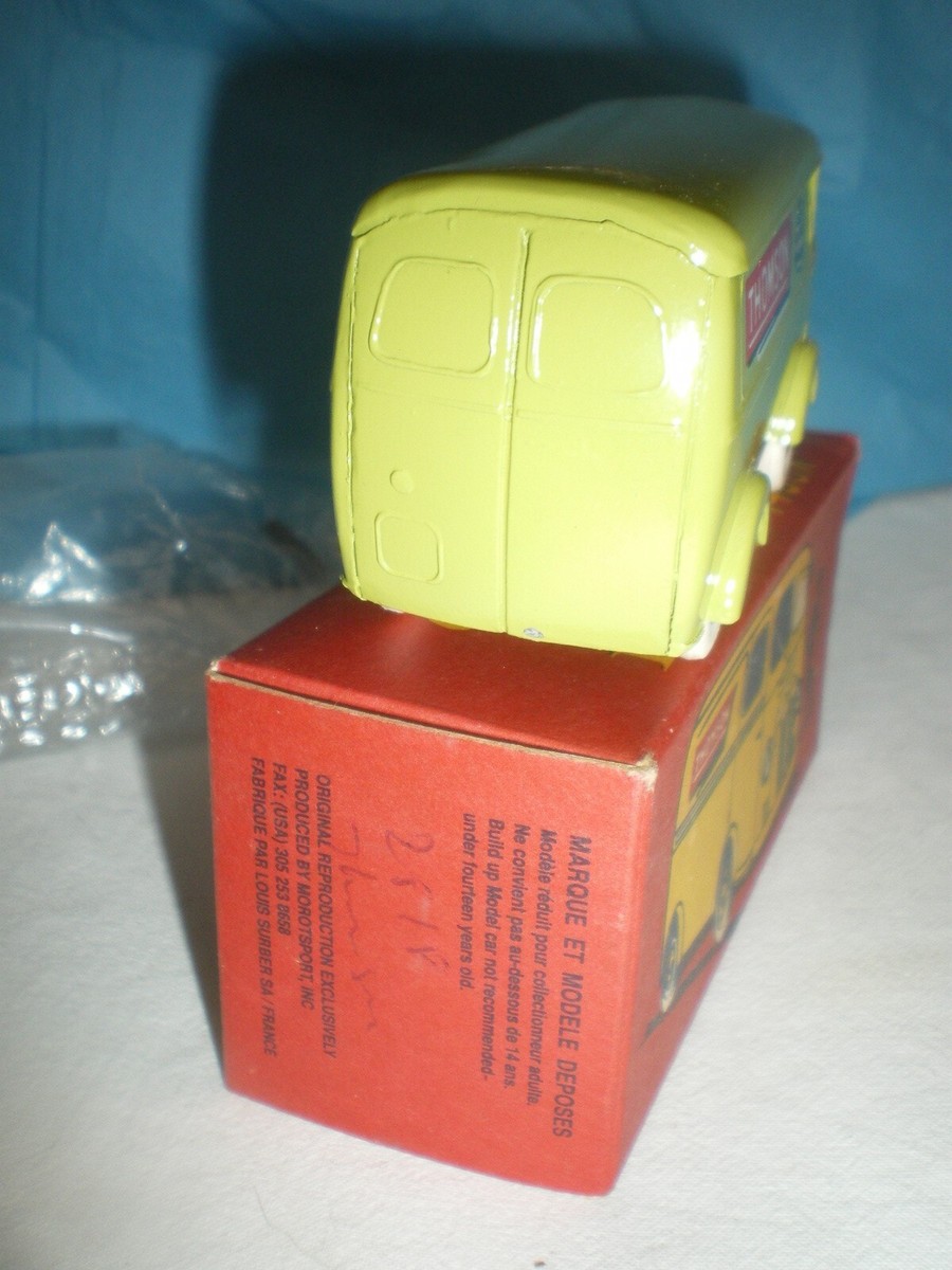 Miniature Peugeot D4A Thomson – Quiralu Louis Suber 1/43, Fourgon Vert, édition Limitée !