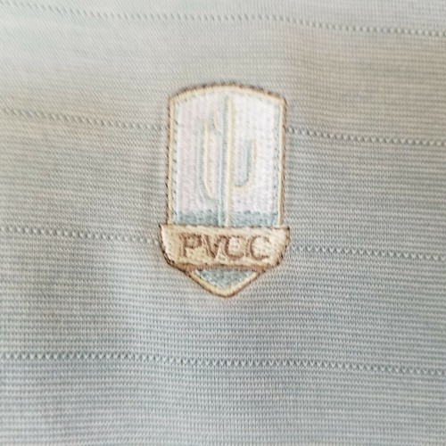Fairway & Greene Golf Shirt L Light Green Textured Polo - Picture 2 of 7