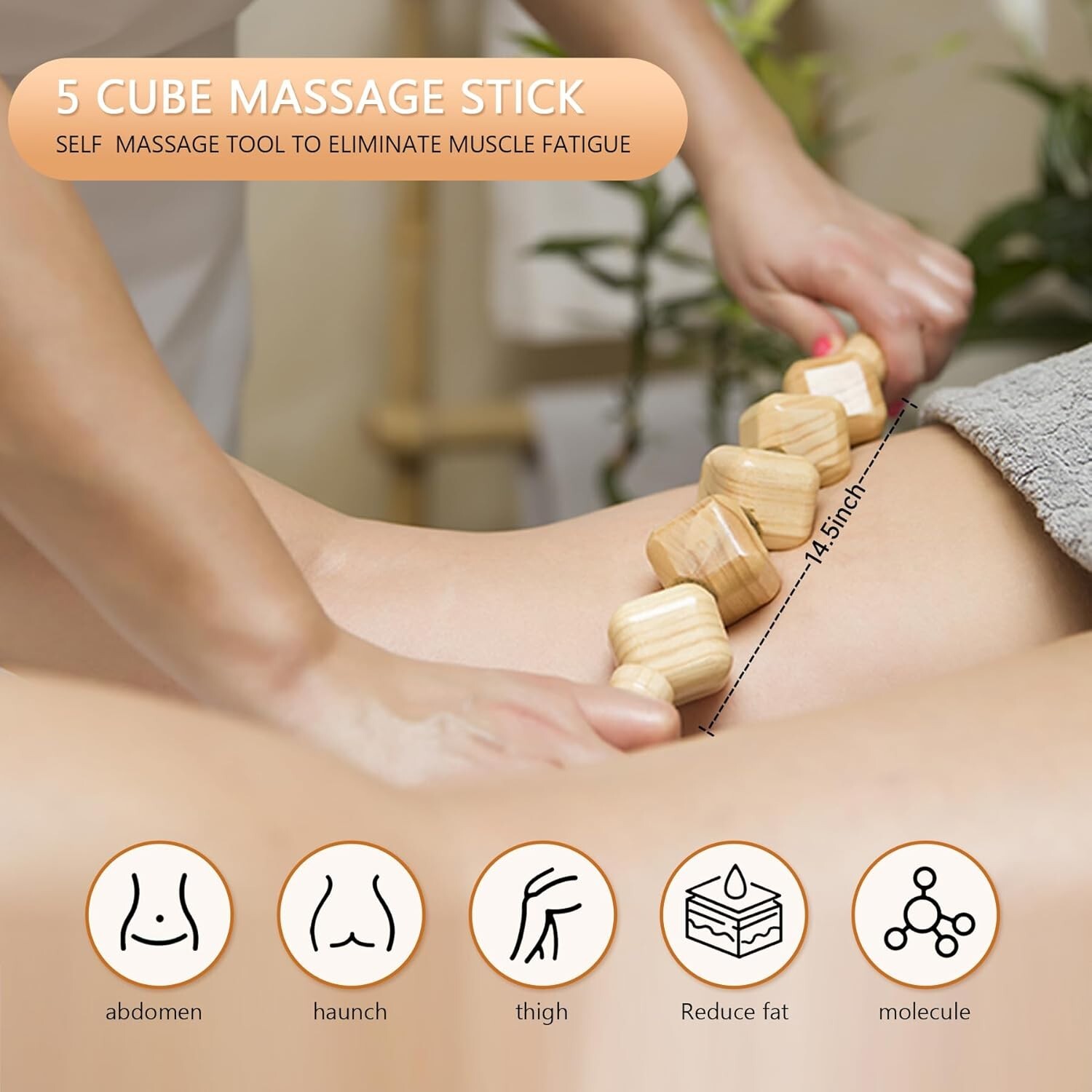 💥NIB 16 Pcs Wood Massage Set - Lymphatic Drainage, Pain Relief, Circulation💥