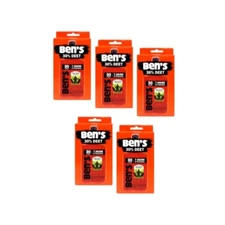 Ben's Tick & Insect Repellent 30% Deet, Orange, 3.4 Ounce - 5 Pack
