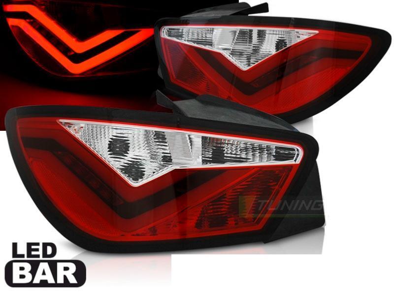 Feux arriere Seat Ibiza 6J led haut de gamme finition rouge cristal
