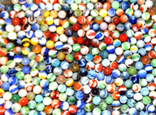 All American Old Fashion Lot of 50 Mixed Vintage Marbles Appox Size .625" 5/8"
