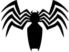 DIY Art Project Paint Reusable Stencil Silhouette Spider-Man - Venom Symbol Logo