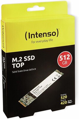 Intenso SSD 512 GB M.2 2280 TOP Performance 512GB SATA III interne Festplatte