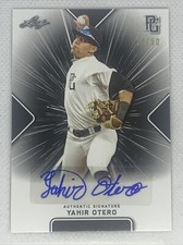 2021 LEAF PERFECT GAME YAHIR OTERO BLACK PAPER AUTO # 14/50