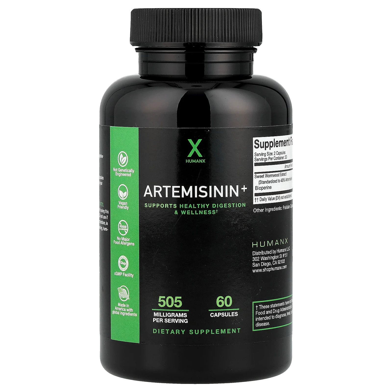 Артемизинин+, 60 капсул (252,5 мг на капсулу)