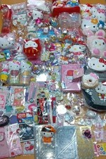 Hello Kitty Sanrio Plush Keychains Towels Miscellaneous Set Used