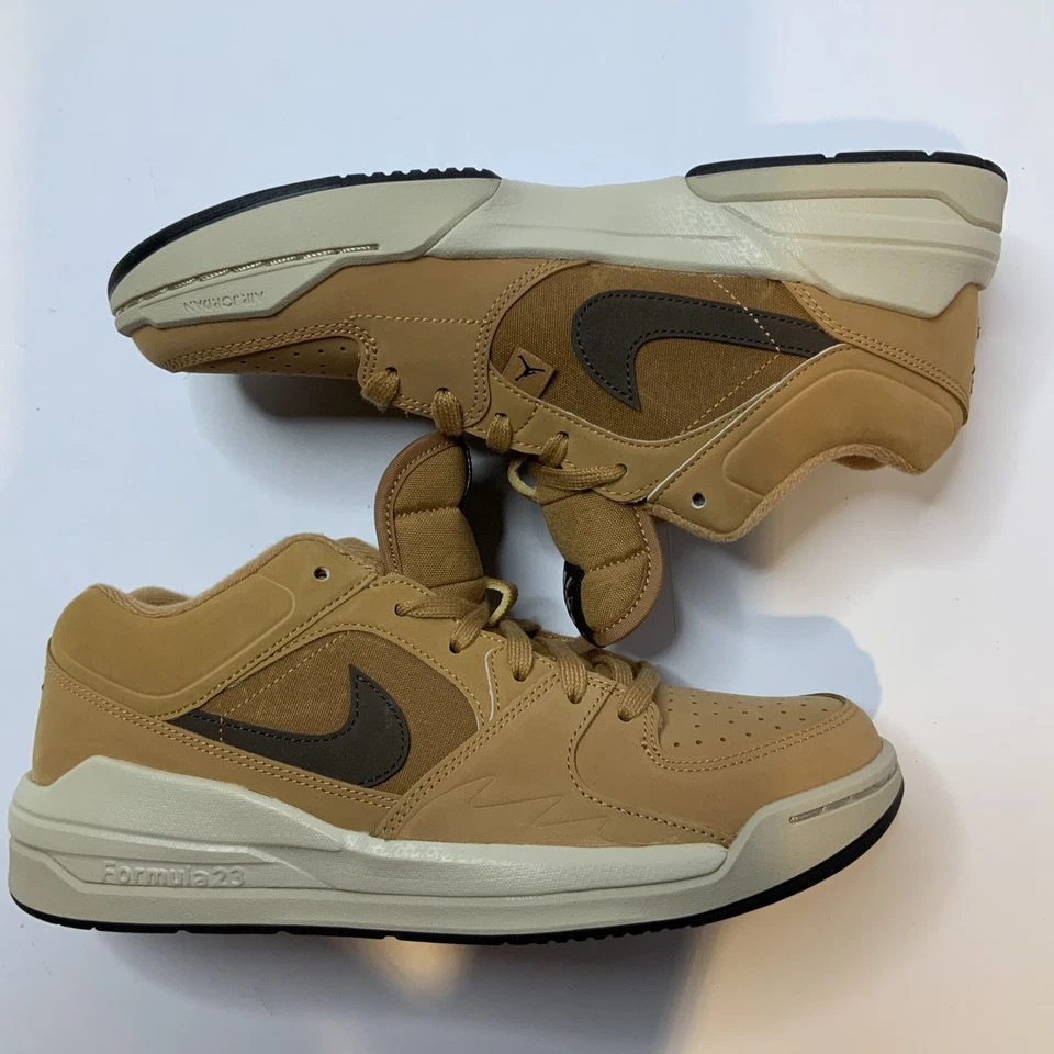 Air Jordan Stadium 90 (GS) Flax/Baroque Brown-Sanddrift Size 7Y / 8.5 In Women’s - Image 3 of 4