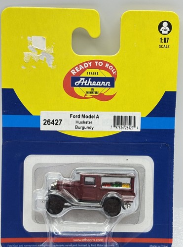 HO Athearn 26427 Ford Modelo A Huckster Camión Vehículo Borgoña TOTALMENTE NUEVO | Condition: New