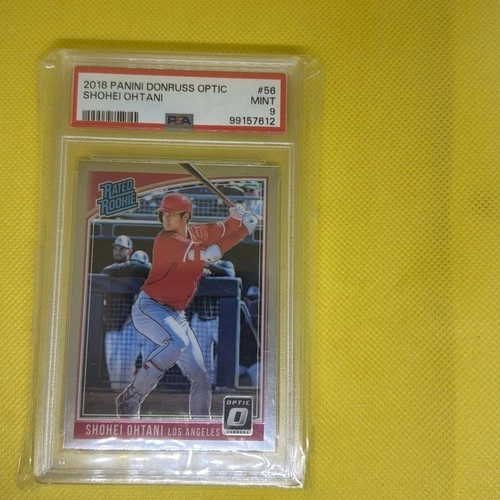 2018 Donruss Optic Shohei Ohtani Batting Rated Rookie Card RC #56 PSA 9🔥⚾🏏🐐