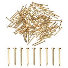 100-Pack Small Nails, 2mm x 25mm Brass Nails Round Head Hardware