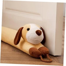  Under Door Draft Stopper for Bottom of Door, Weighted 38 Inches Yellow Dog
