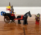 Vintage 1984 LEGO 6022 Horse Cart 99% Complete (1 replaced piece) Castle Knights