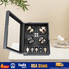 LED Light Automatic Watch Winder Box Display Storage Case 8 5 Watch Winder Box