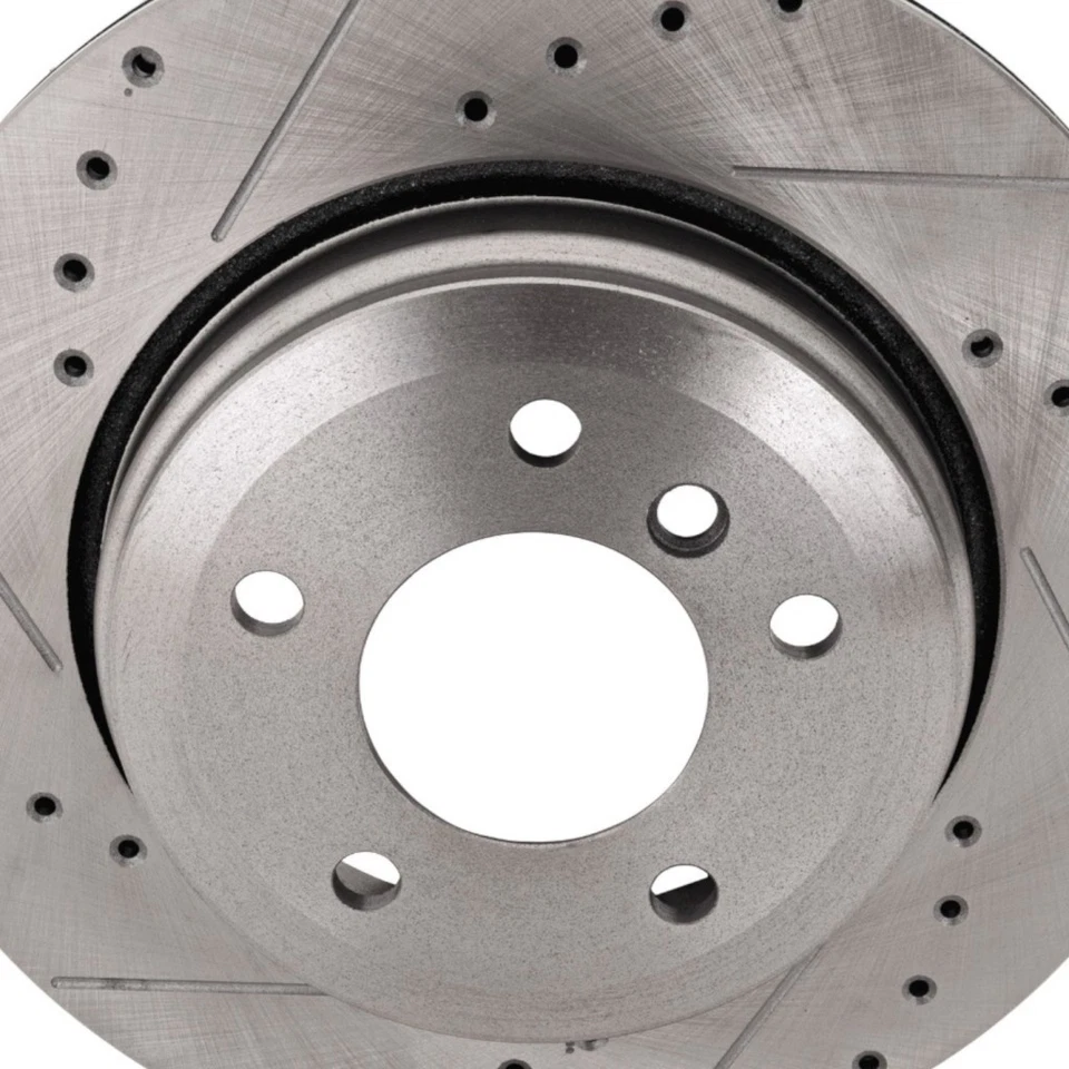 Disco de freno trasero, lado conductor o pasajero para BMW 530i/525i 2004-2010 pieza única Foto 3 de 4