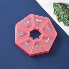 2 Pack Weekly Pill Box Organizer Twice a Day Organizer Case Medicine 7 day AMPM