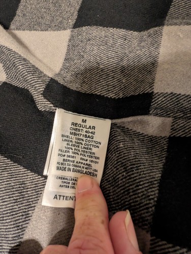 NWT Berne Matco Tools Flannel Lined Jacket Sz M Mens Olive Green/Gray Rare - Picture 10 of 14