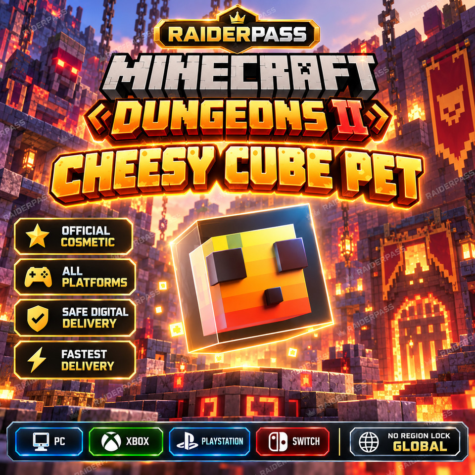 Minecraft Dungeons II - Cheesy Cube Pet Code | Domino's Reward | All Platforms