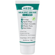 KEZE 92003 Silicone Grease with Ptfe,Teflon-Based Lubricant Silicon Grease Tube
