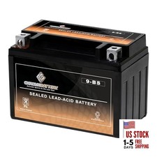 9-BS Maintenance-Free, 120CCA, 12V 10Ah Battery Replacement for ATV,