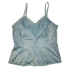 Vintage Baby Blue Lace Babydoll Camisole Women's XS/Small Y2K Coquette Sabrina