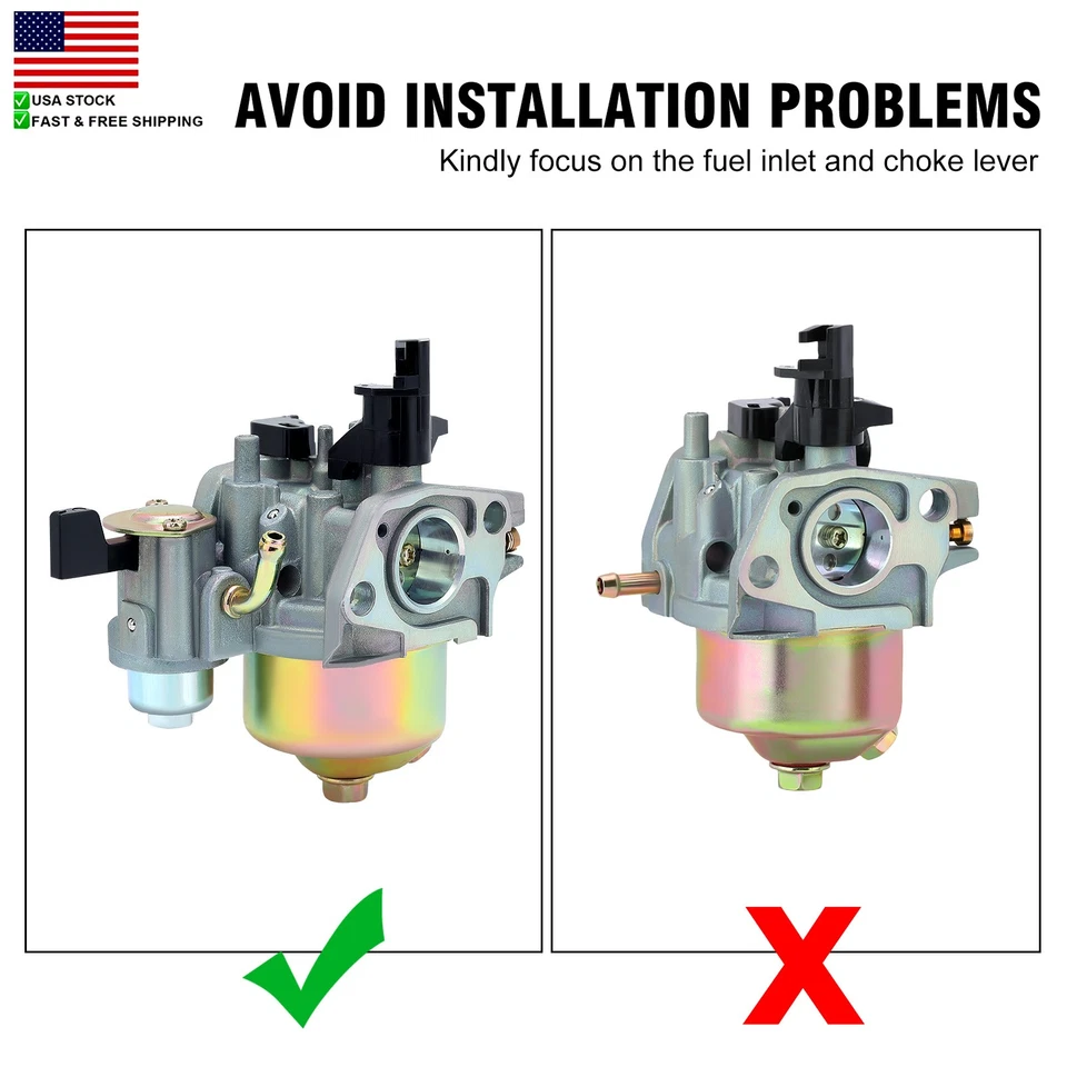 Carburetor For Harbor Freight Predator 212cc Engine 60363 69730 Honda GX160 - Image 2 of 4