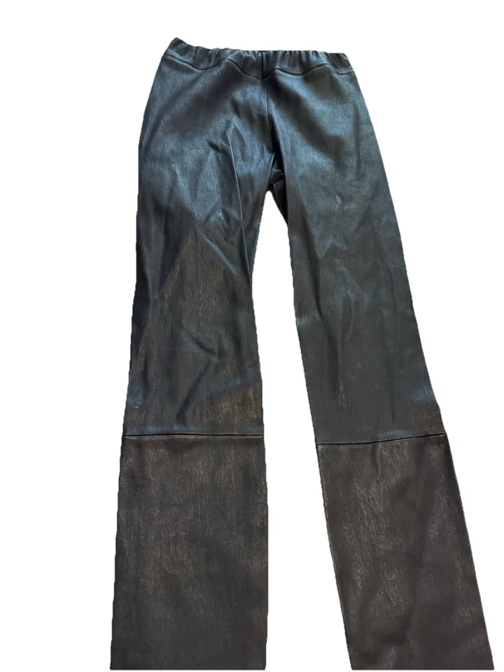 Nuevo Leggings The Row Piel de Cordero Cuero Cintura Elástica tiro alto Negro Sólido Talla S Foto 2 de 4