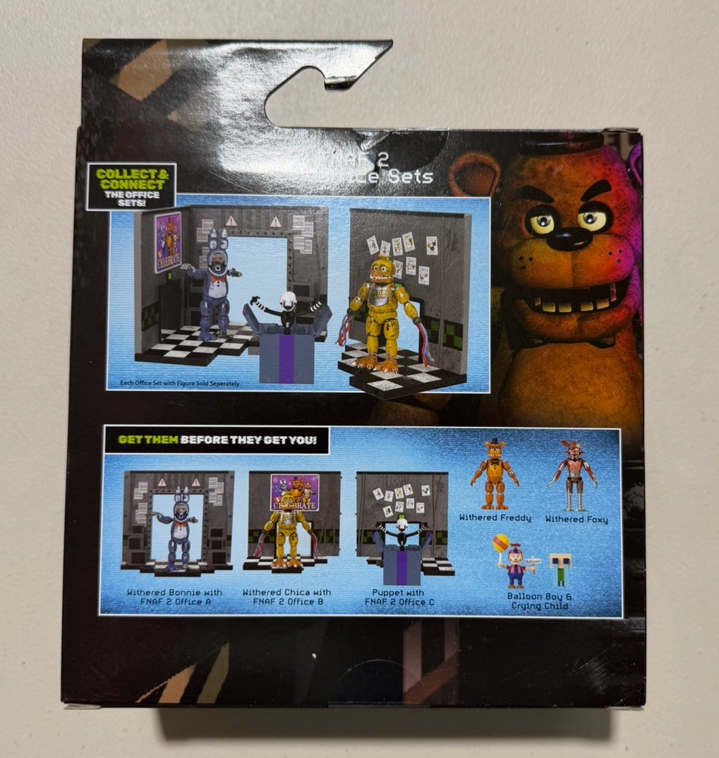 Jazwares FNAF 2 Puppet Office Figure Set Five Nights at Freddy's 5