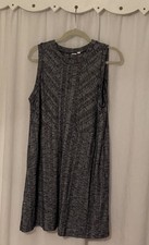 Gap Women’s Sleeveless Navy Blue Marl XL A Line Above The Knee Sweater Dress