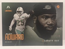 2021 Panini Luminance - Lights Out Xavien Howard #LO-16 Orange 090/100 Dolphins