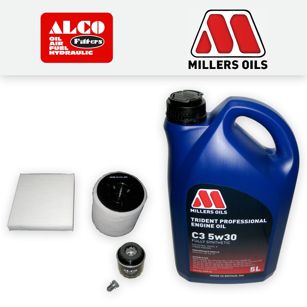 SERVICE KIT for SEAT IBIZA 6J 1.2 TSI OIL AIR CABIN FILTERS +C3 OIL (2010-2015)